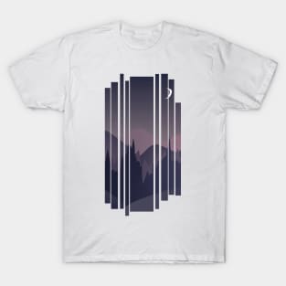 Night landscape illustration T-Shirt